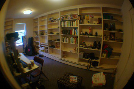 I've tidied up a bit since this was taken. I'm now sitting on that very chair.