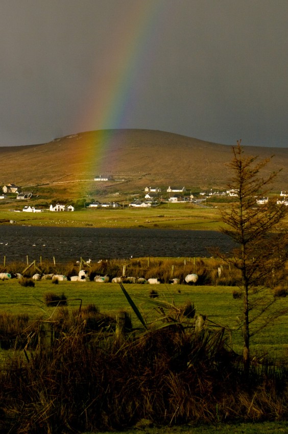 Rainbow over Achill Island, Eire