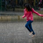 Skipping in the rain