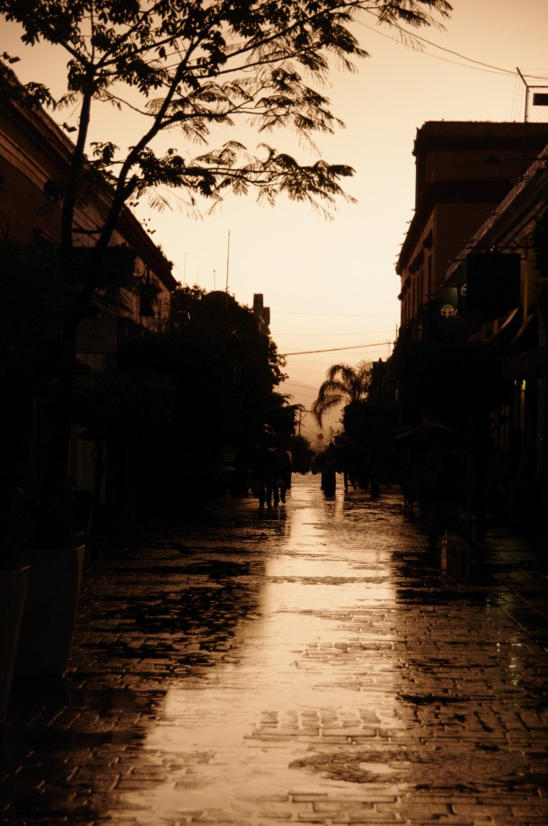<p>The good doctora and I are celebrating our 10th Anniversary… the Opening Ceremony of which took place last night in Tlaquepaque and was nigh on perfect. As we ordered our tequila and dinner the heavens opened; the cloudburst stopped just as the sun was setting and with the view down towards the city being pretty [...]</p>
